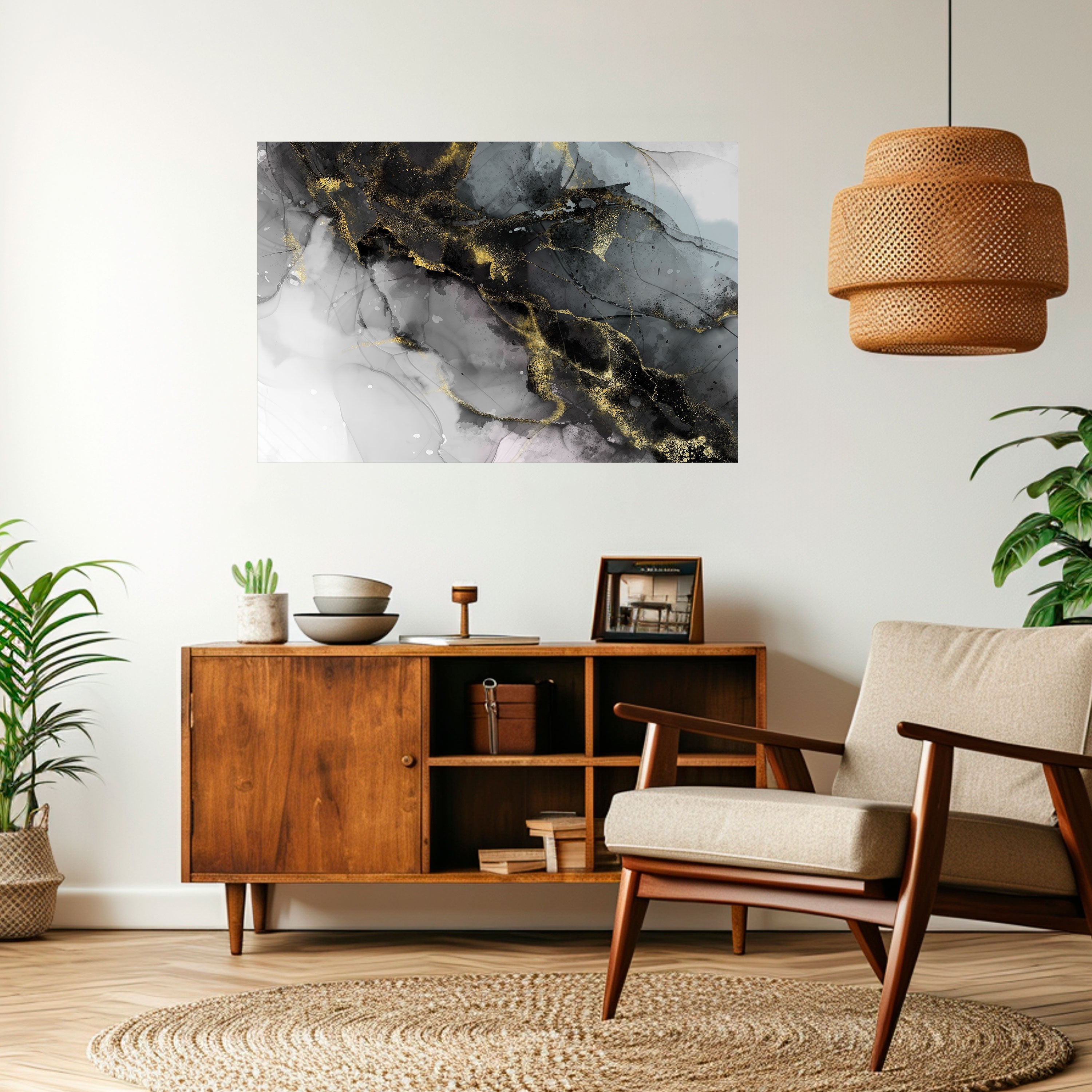 Affiche horizontale autocollante « TRANQUIL WHISPERS »