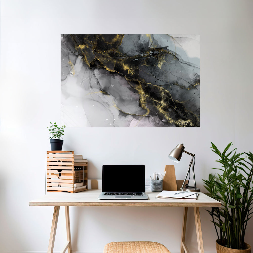 Affiche horizontale autocollante « TRANQUIL WHISPERS »