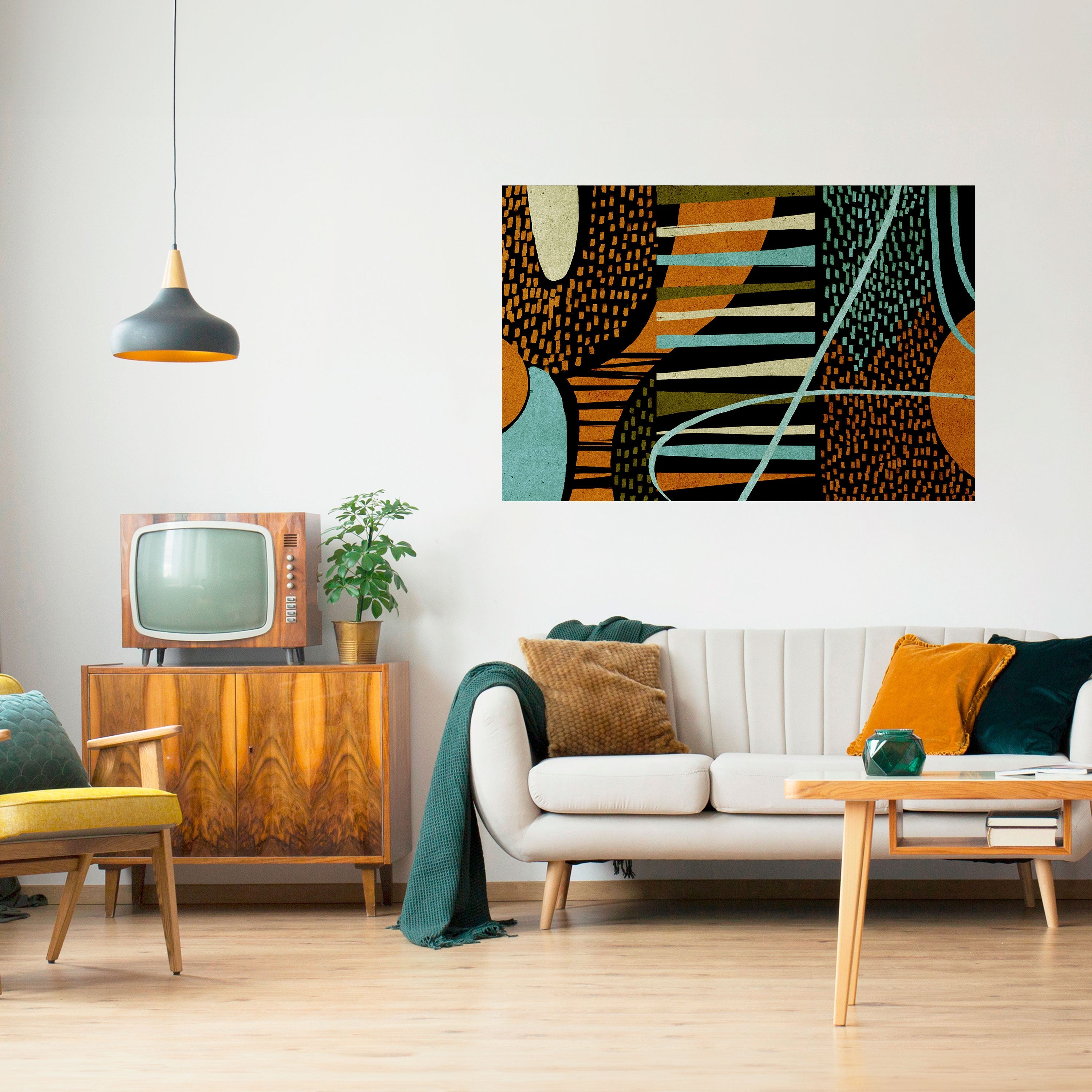 Affiche horizontale autocollante CLEAR CREATION