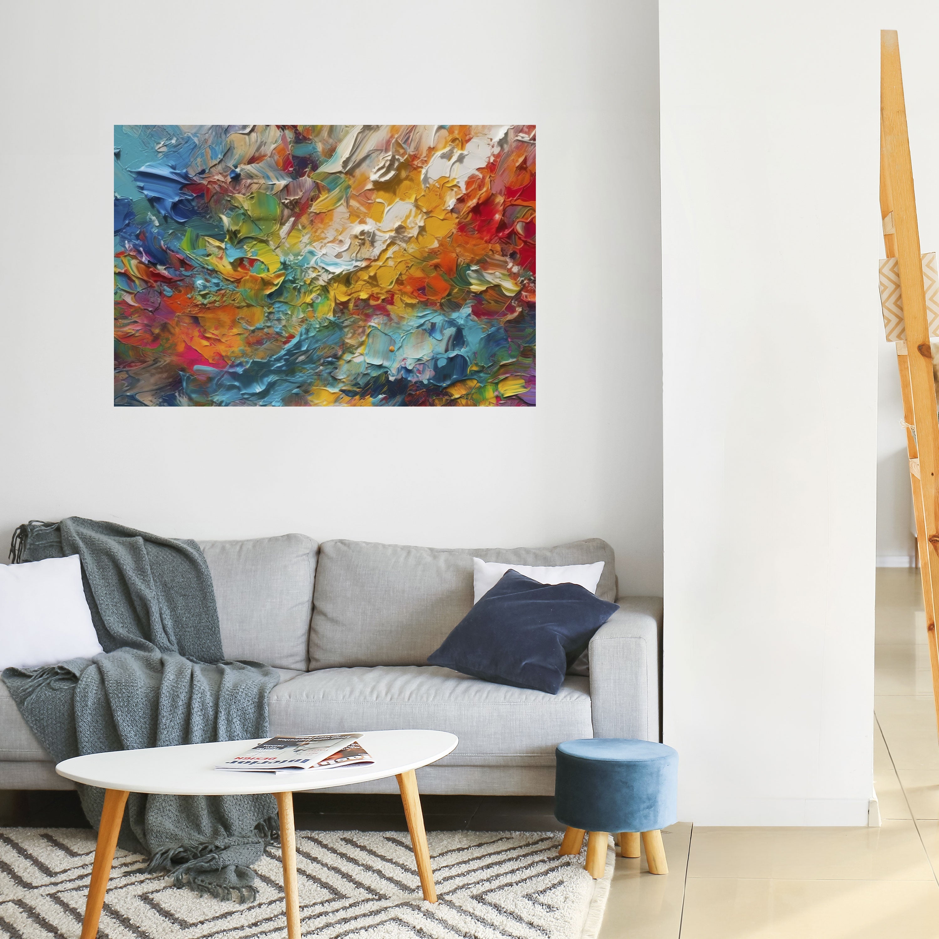 Affiche horizontale autocollante « Whispers of Colour »