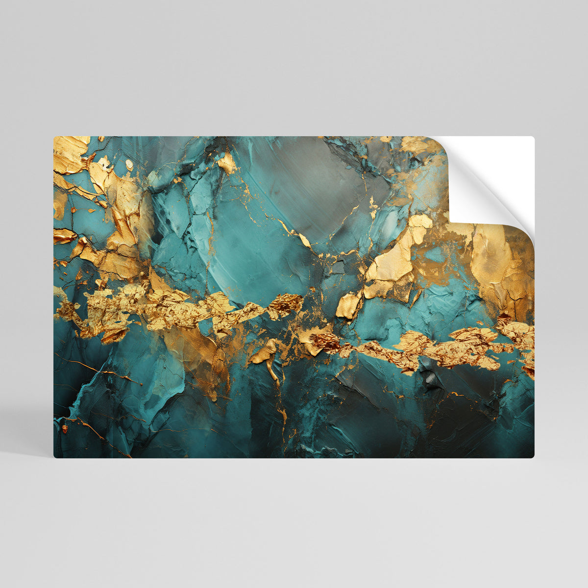 CELESTIAL GOLDRUSH Peel and Stick Horizontal Poster