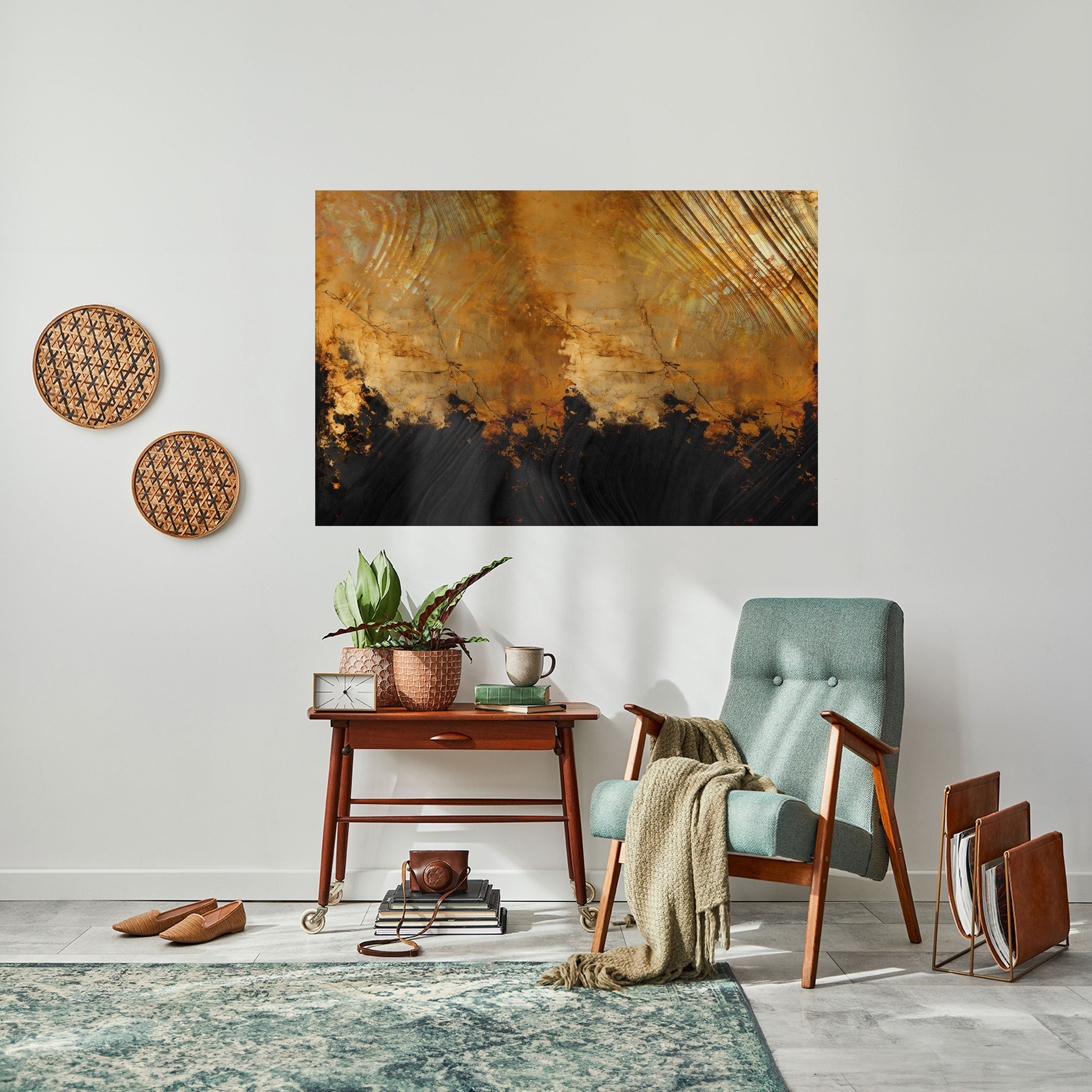 Affiche horizontale autocollante FLUID EMBER