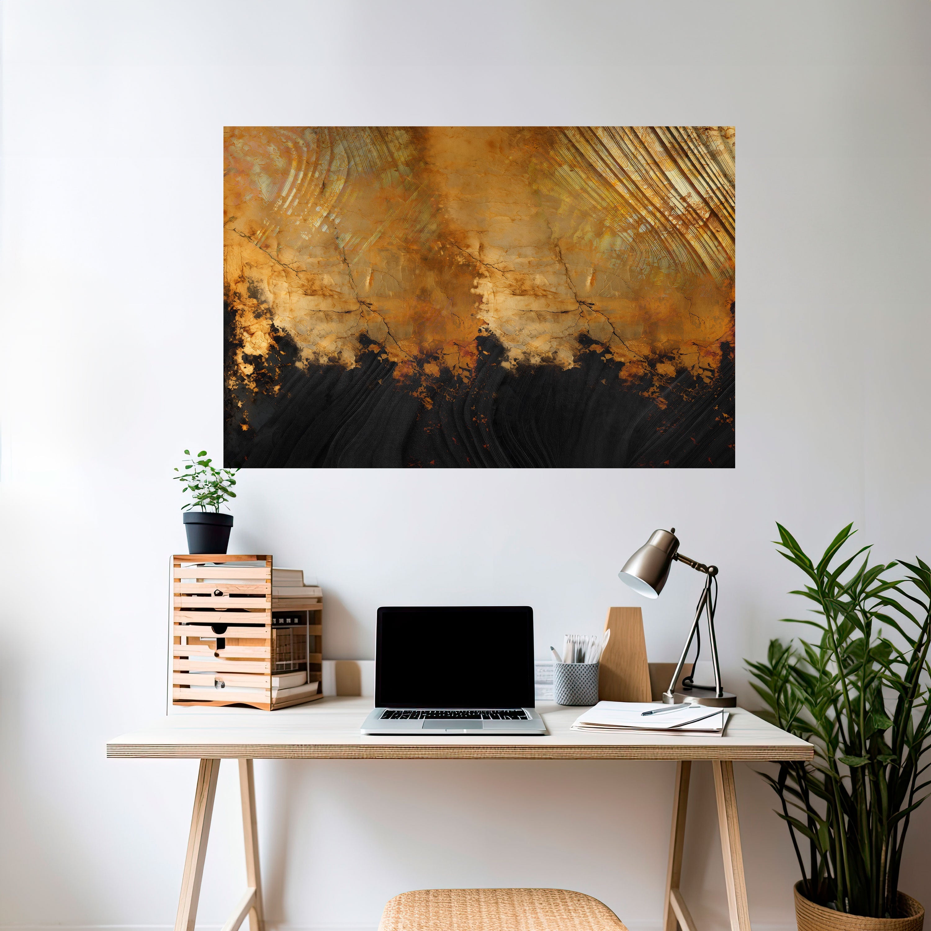 Affiche horizontale autocollante FLUID EMBER