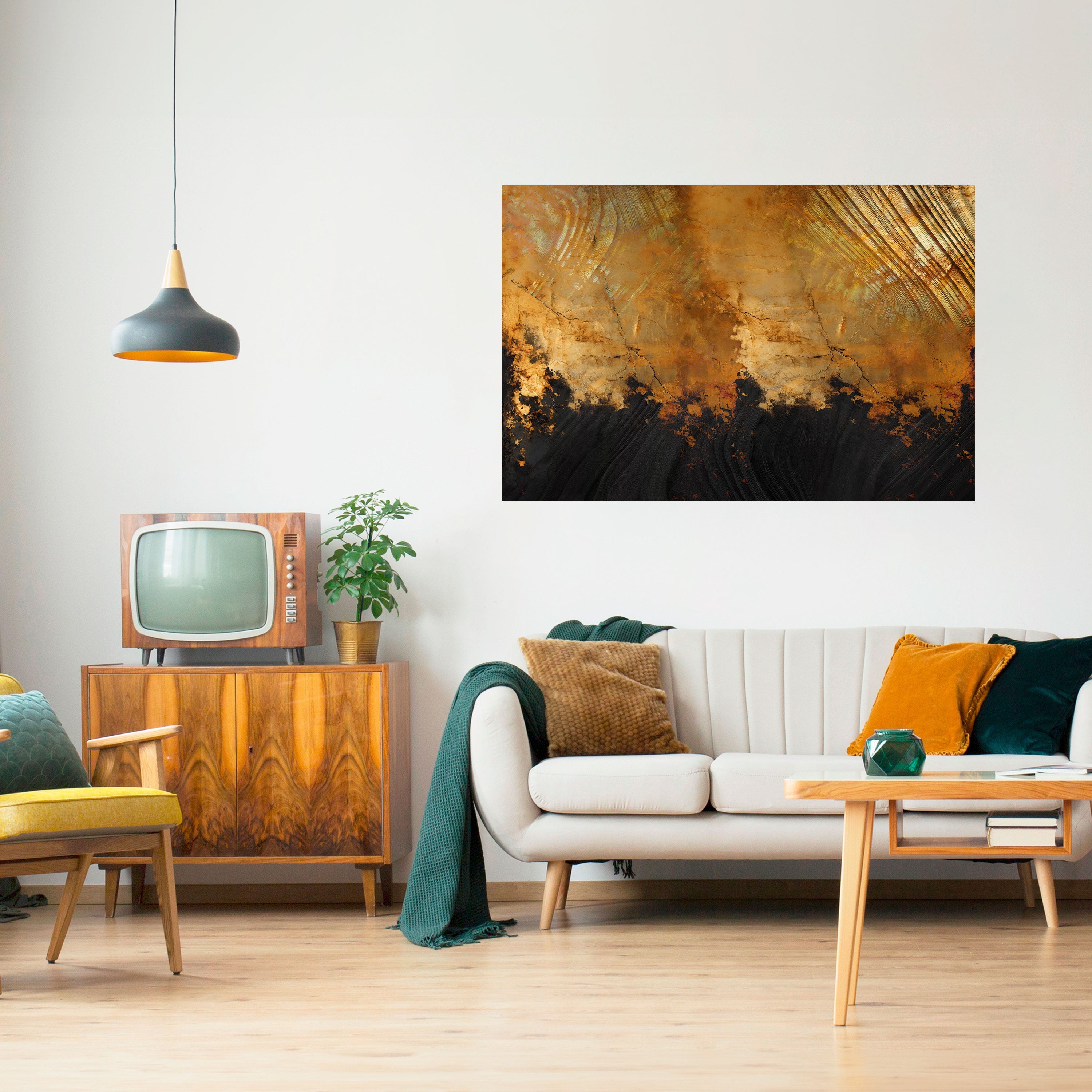 Affiche horizontale autocollante FLUID EMBER