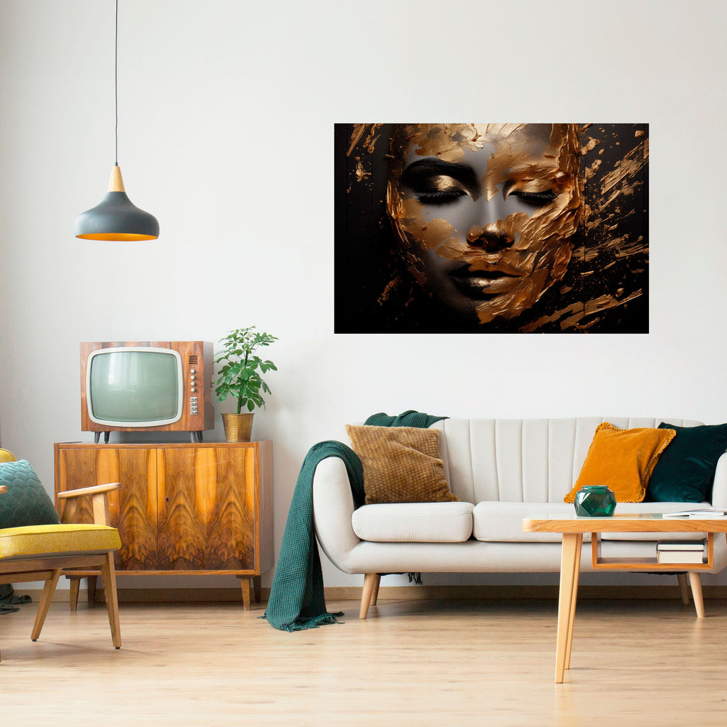 Affiche horizontale autocollante ÉLÉGANCE CHATOYANTE