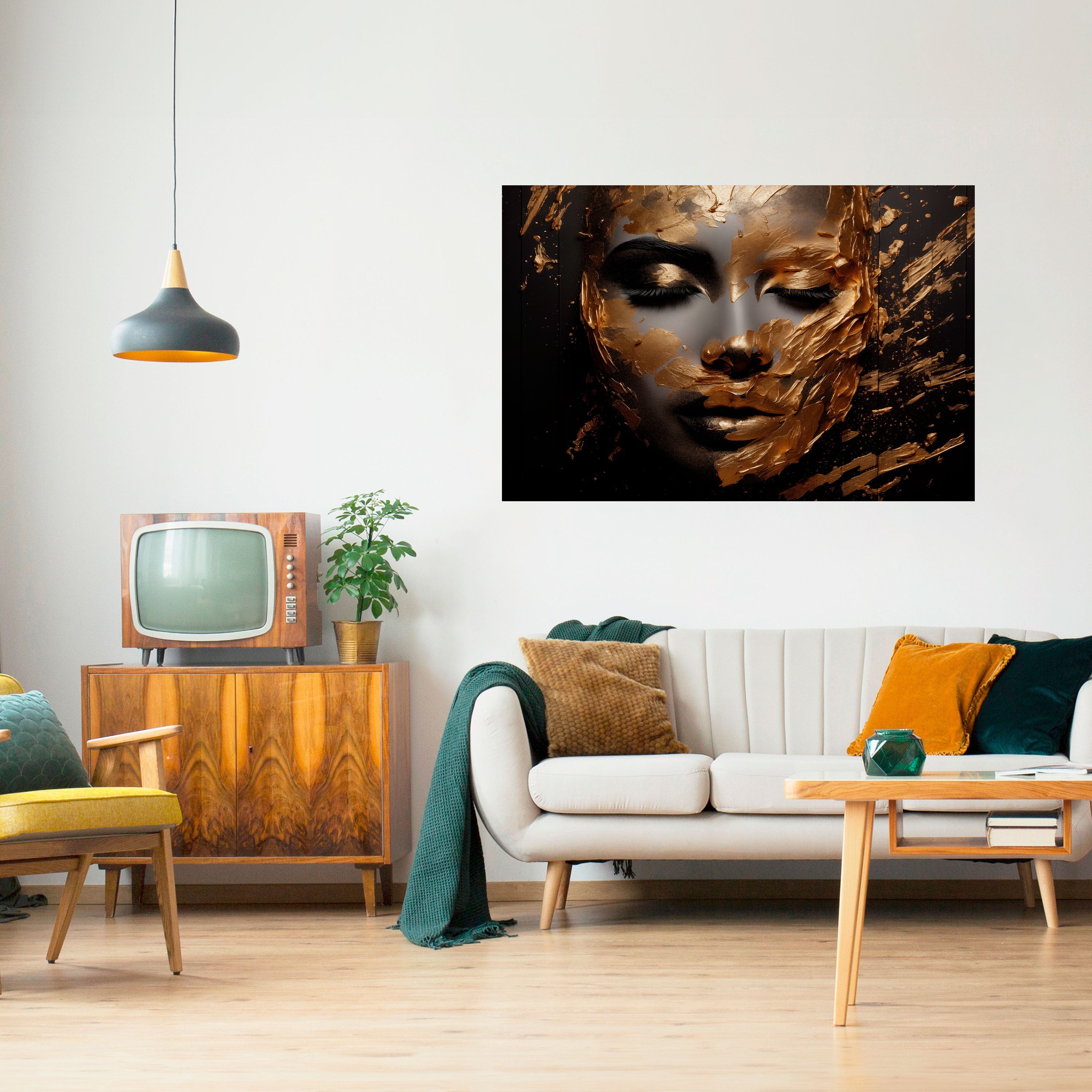 Affiche horizontale autocollante « BEAUTÉ CHATOYANTE »