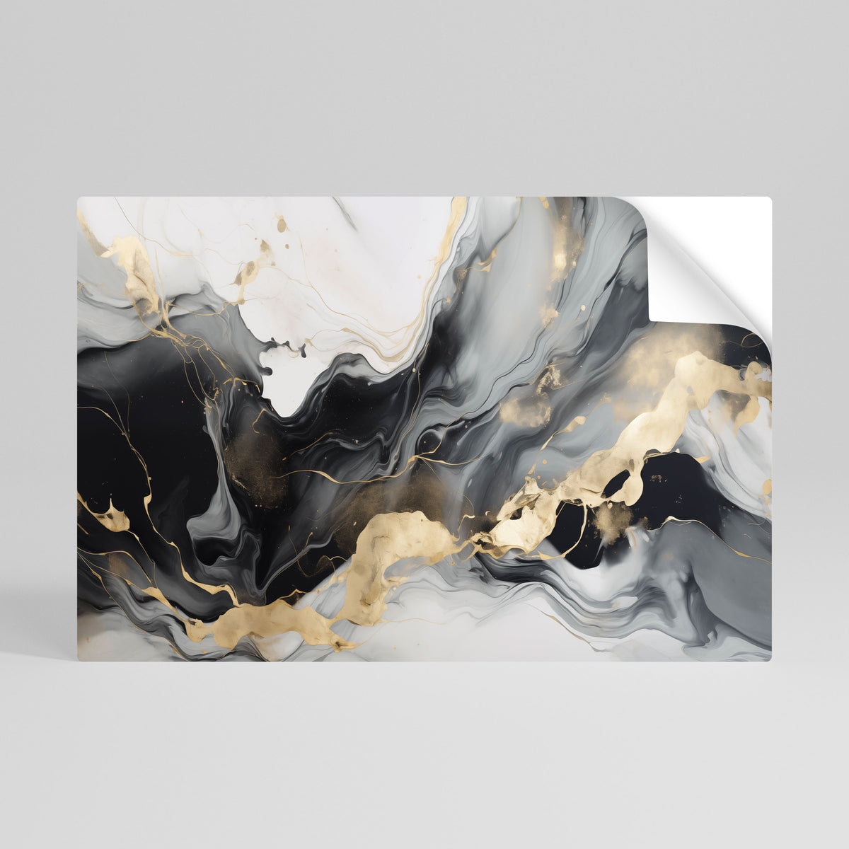 HARMONIOUS VEINS Peel and Stick Horizontal Poster
