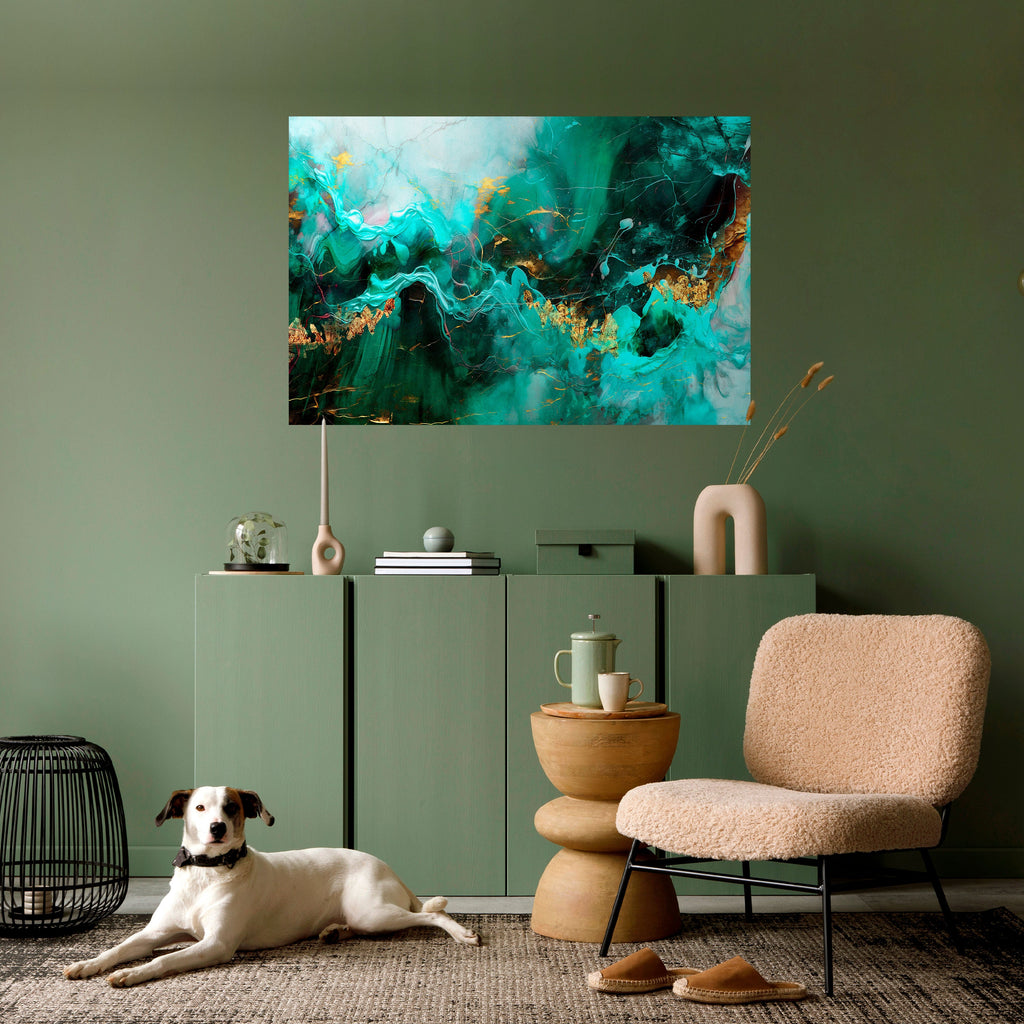 Affiche horizontale autocollante « VAGUES GRACIEUSES »