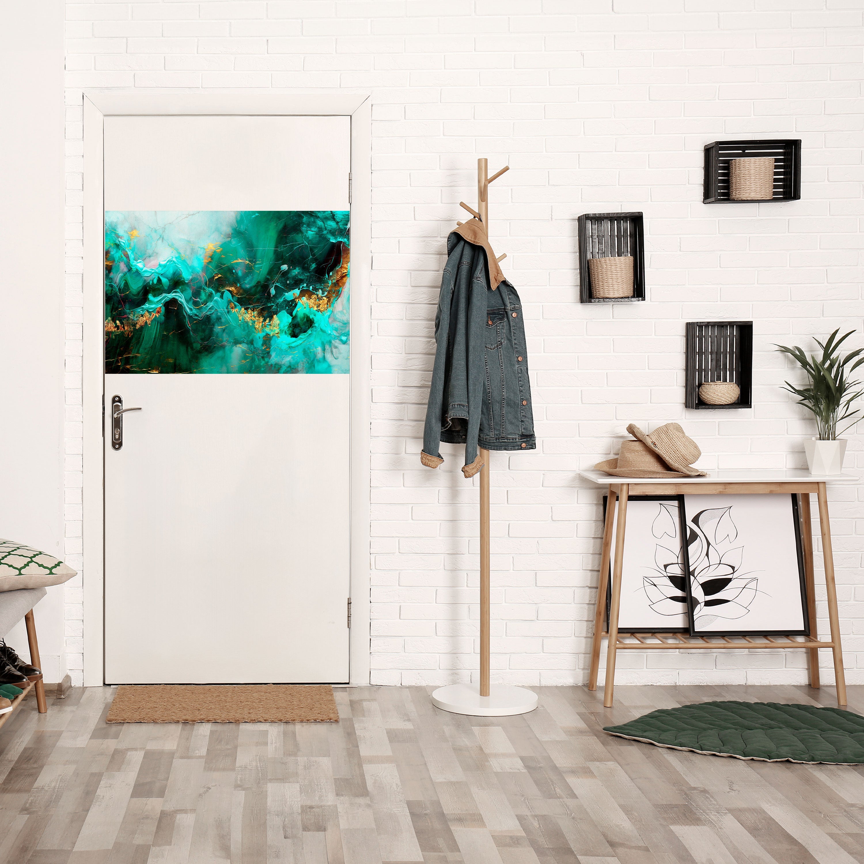 Affiche horizontale autocollante « VAGUES GRACIEUSES »