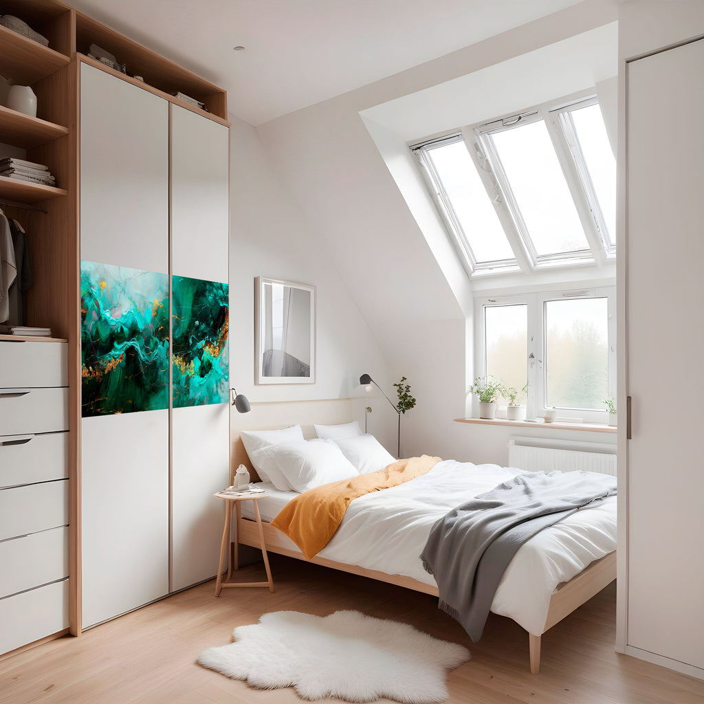 Affiche horizontale autocollante « VAGUES GRACIEUSES »