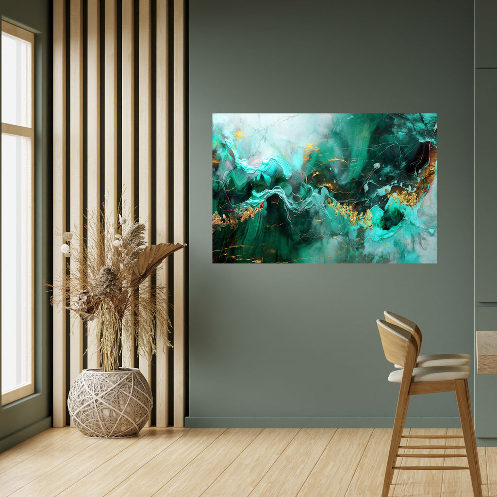 Affiche horizontale autocollante « VAGUES GRACIEUSES »