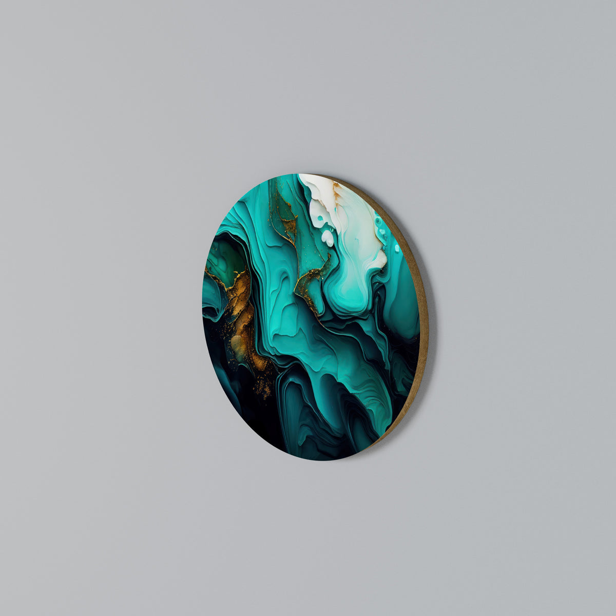 SUBLIME WHIRLS Round Wall Art