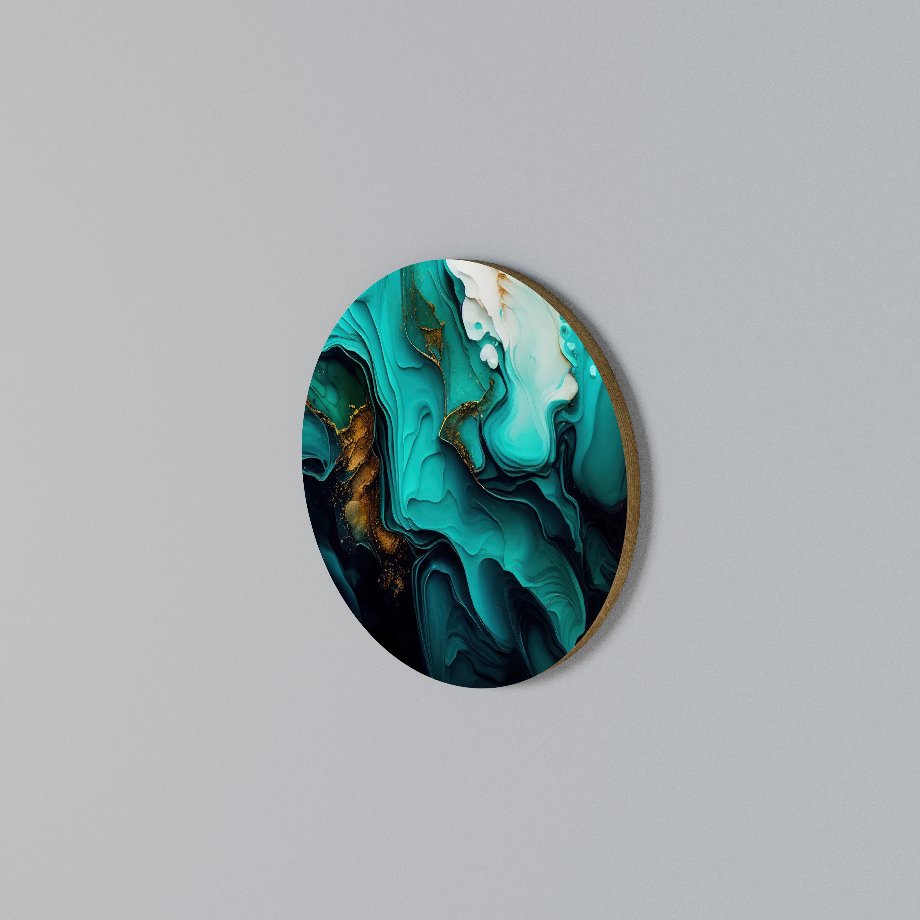 SUBLIME WHIRLS Round Wall Art