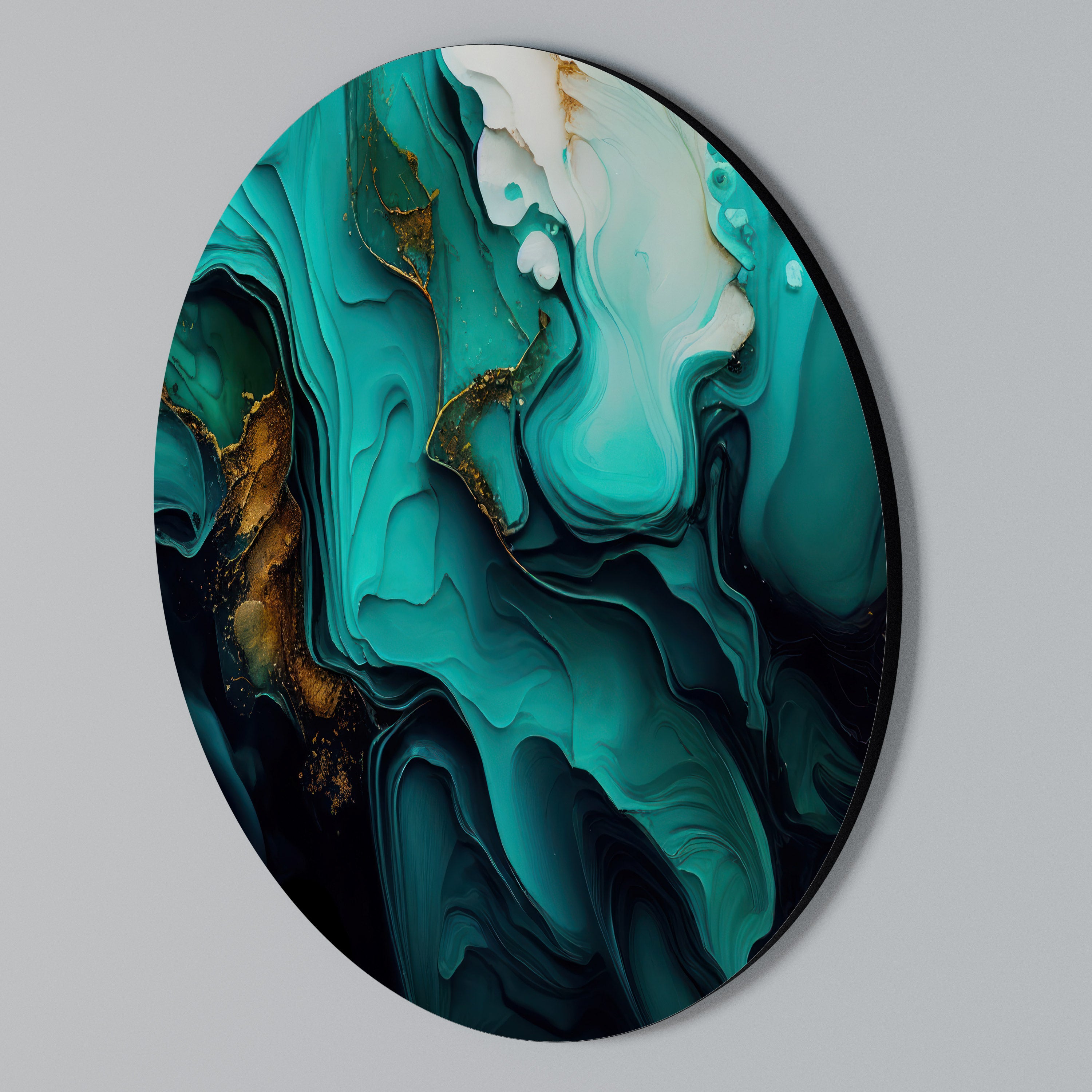 SUBLIME WHIRLS Round Wall Art