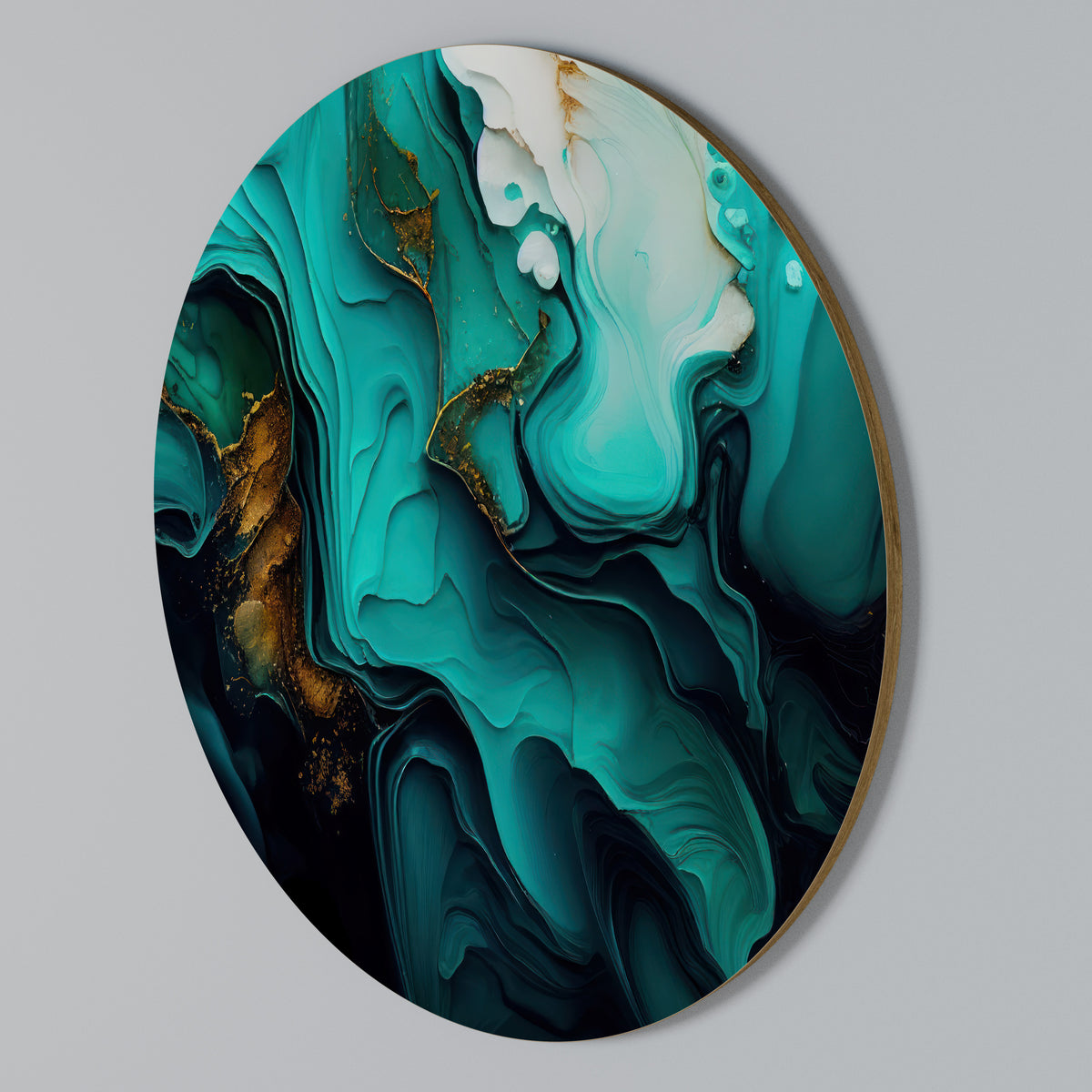 SUBLIME WHIRLS Round Wall Art