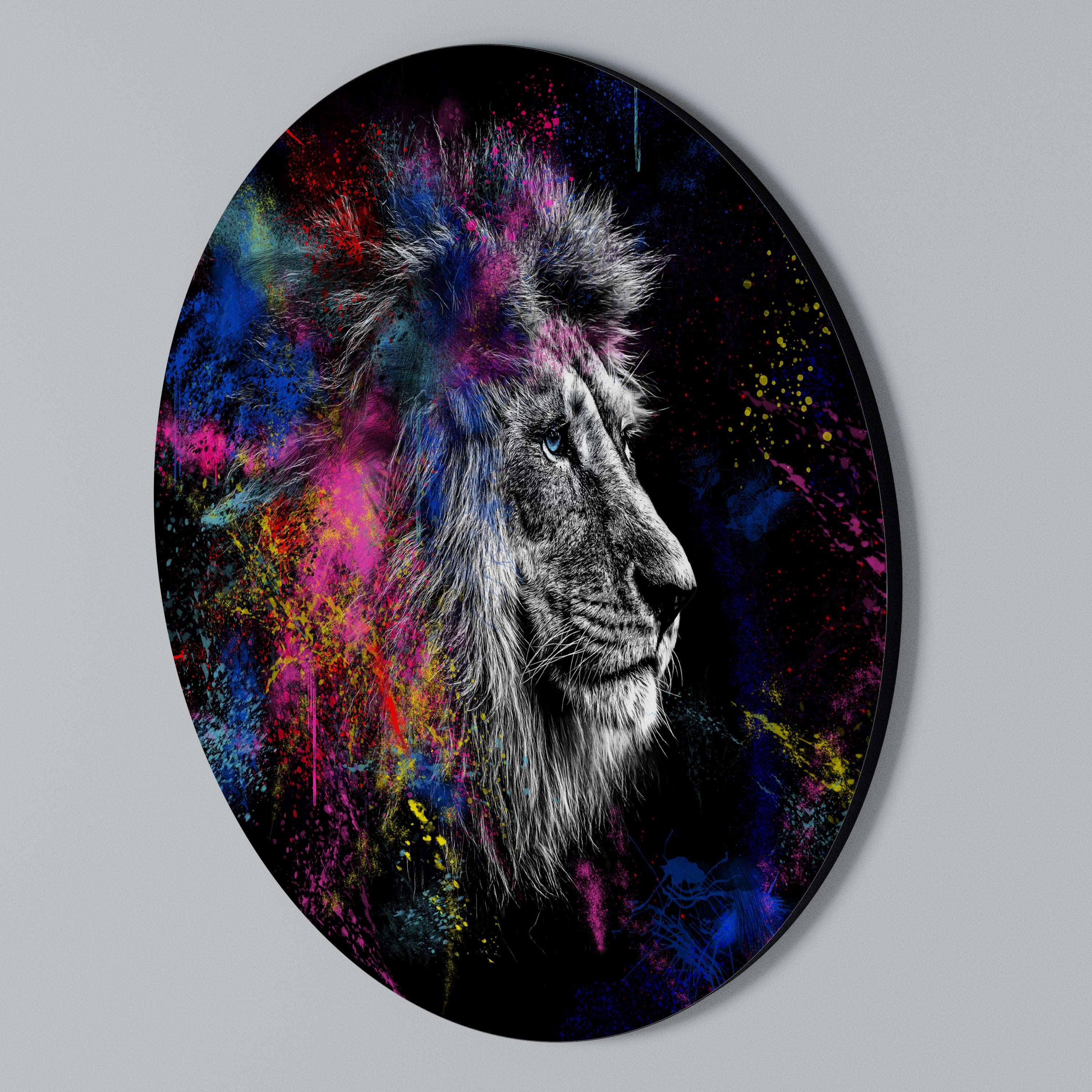 LION ARTISTRY Round Wall Art