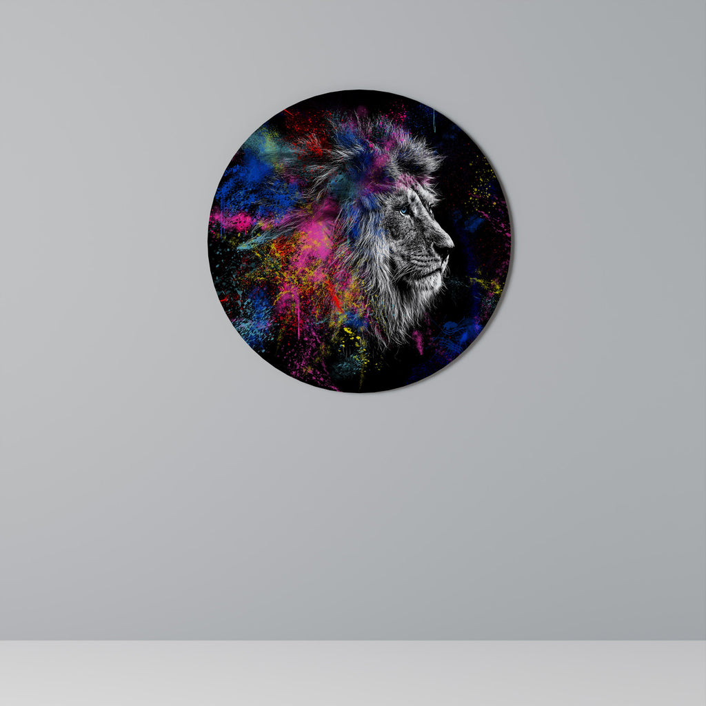 LION ARTISTRY Décoration murale ronde