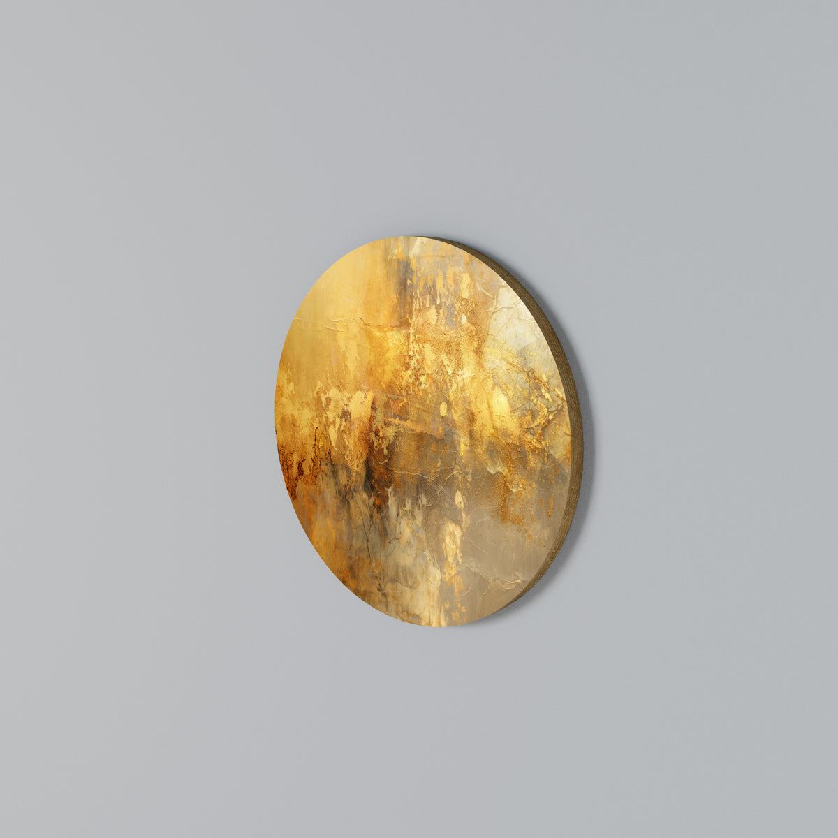 SEARING GLOW Round Wall Art