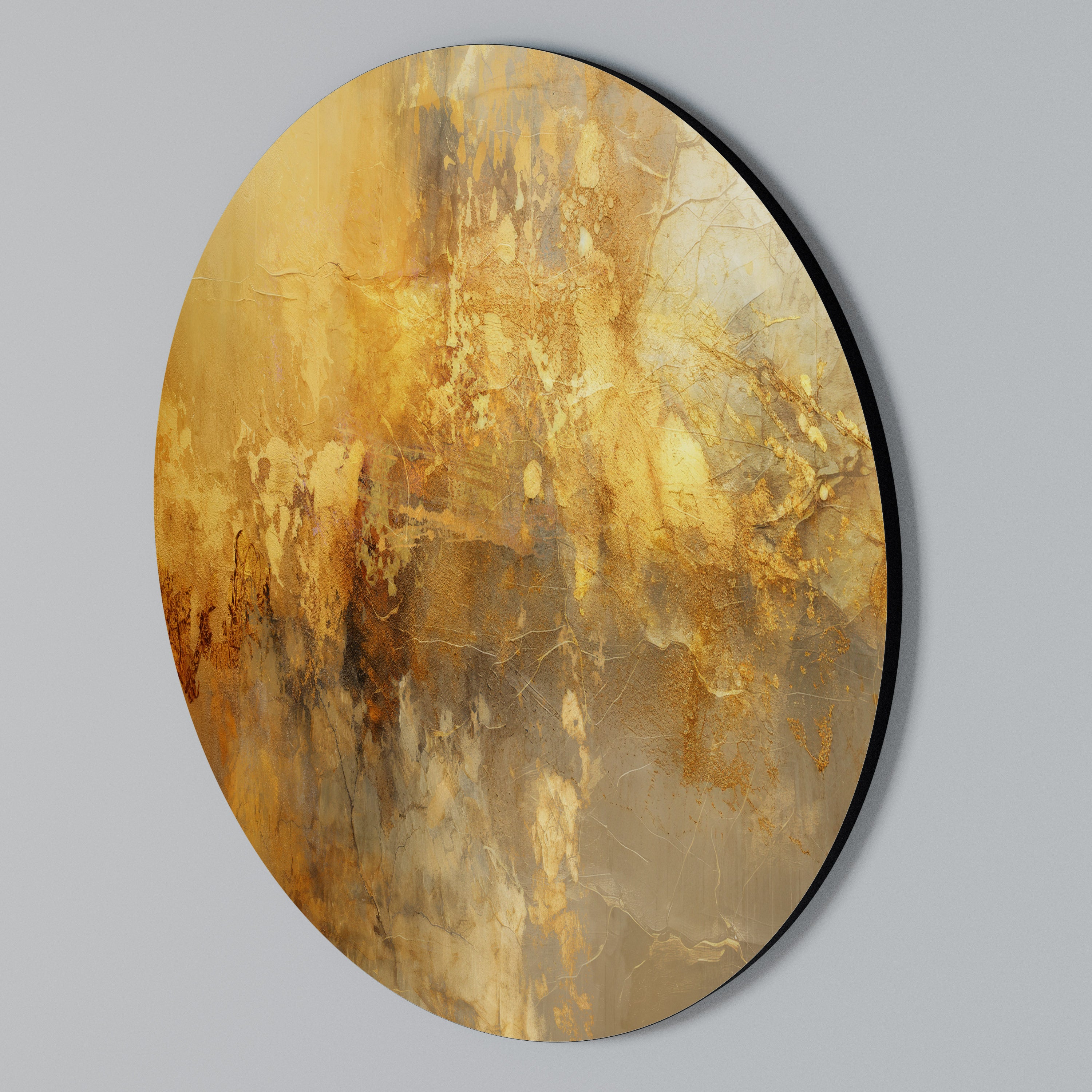 SEARING GLOW Round Wall Art