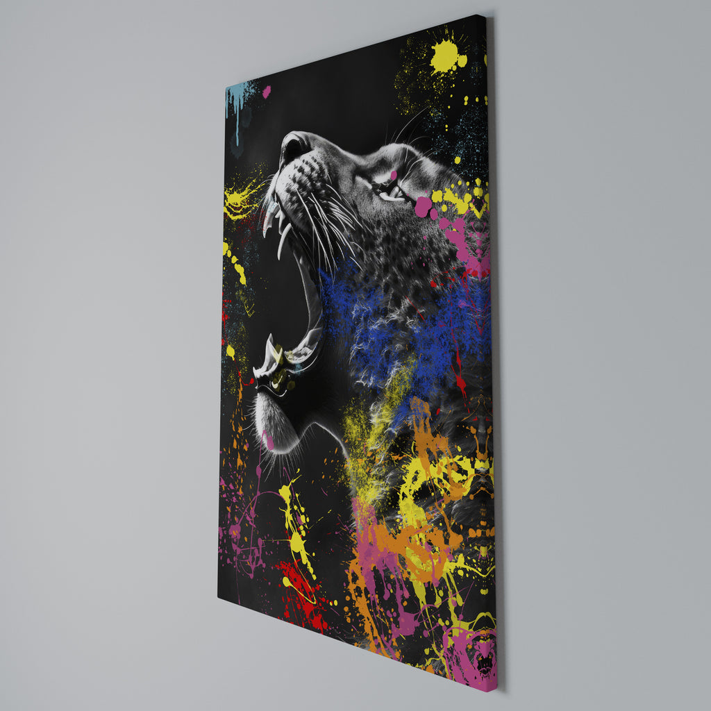 LEOPARD ARTISTRY Vertical Canvas Print