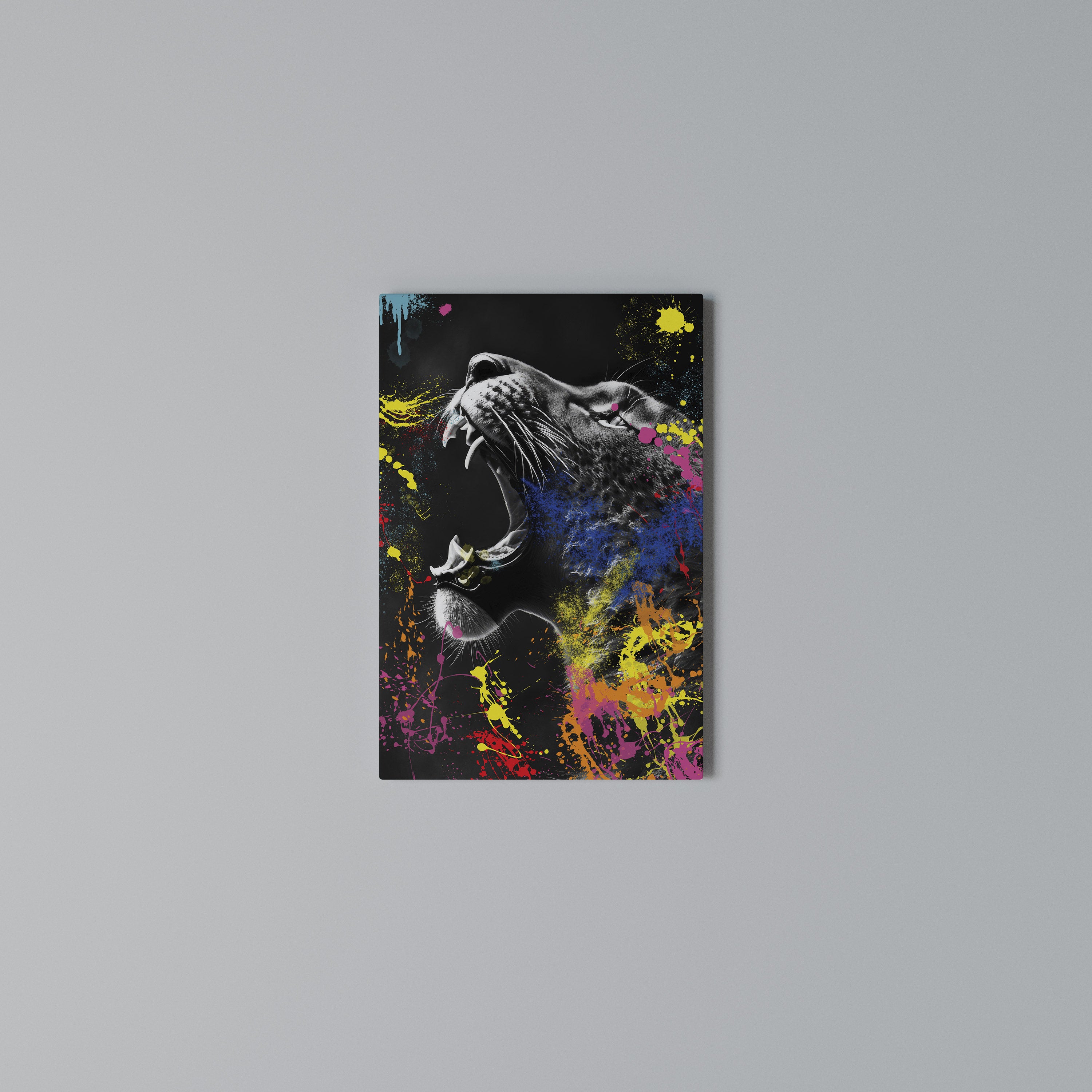 LEOPARD ARTISTRY Vertical Canvas Print