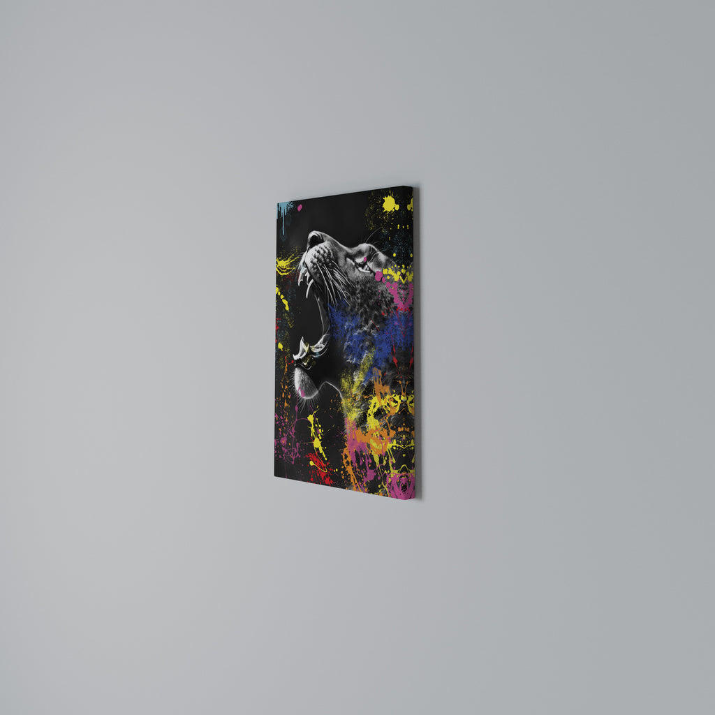 LEOPARD ARTISTRY Vertical Canvas Print