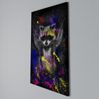 RACCOON ARTISTRY Vertical Canvas Print
