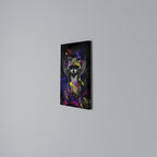 RACCOON ARTISTRY Vertical Canvas Print