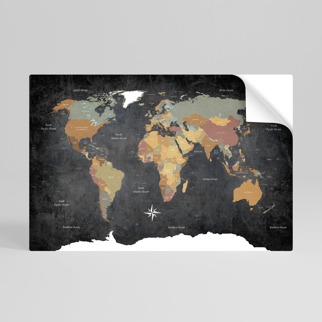 NAVIGUER SUR DES TERRES VIBRANTES Affiche horizontale autocollante