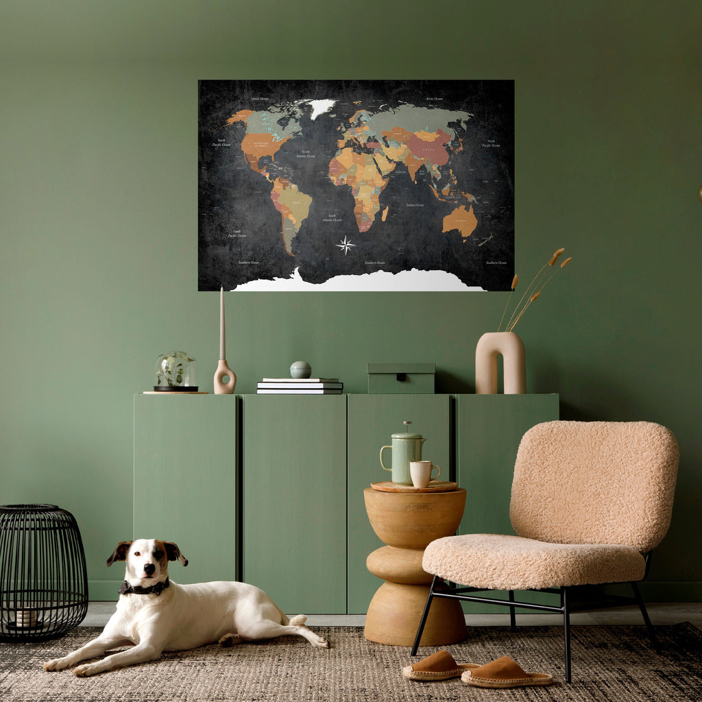 NAVIGUER SUR DES TERRES VIBRANTES Affiche horizontale autocollante