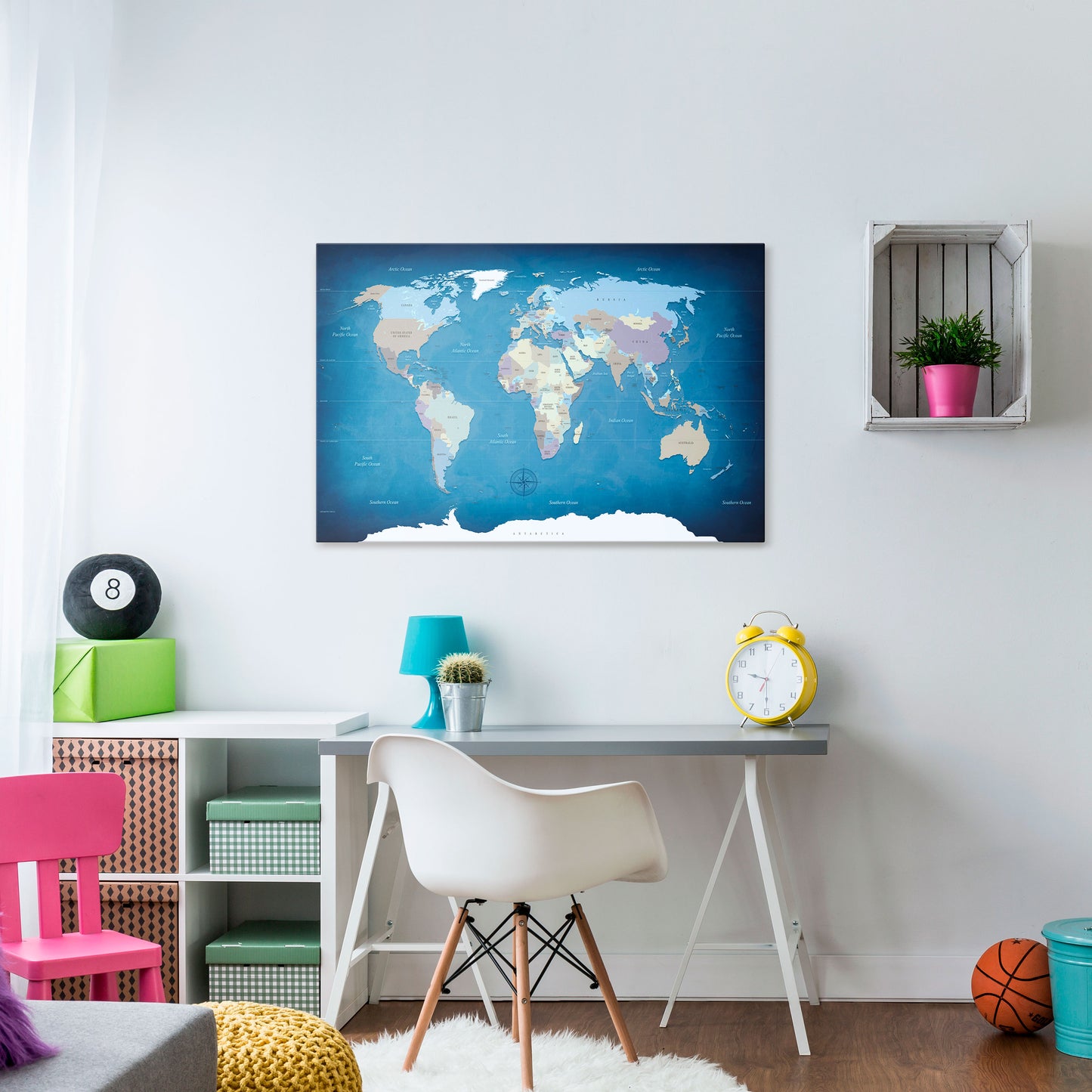 MAPS OF INSPIRATION Horizontal Canvas Print