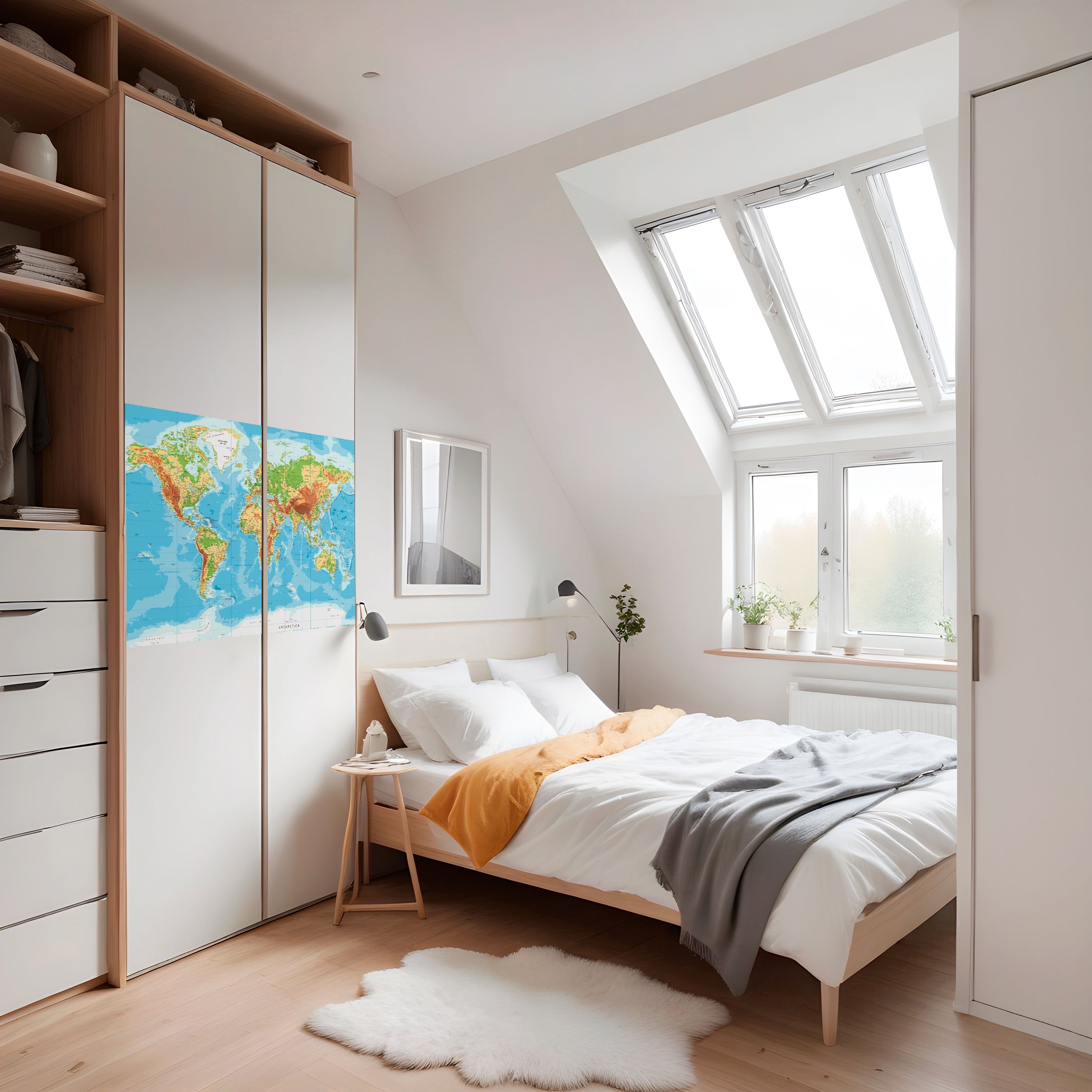 CARTE DE LA DIVERSITÉ Affiche horizontale autocollante