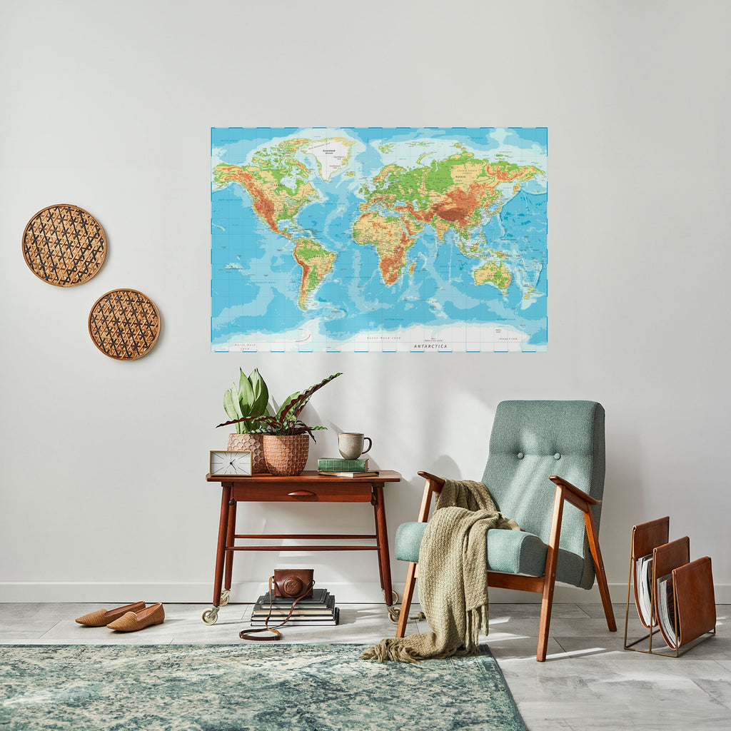 CARTE DE LA DIVERSITÉ Affiche horizontale autocollante