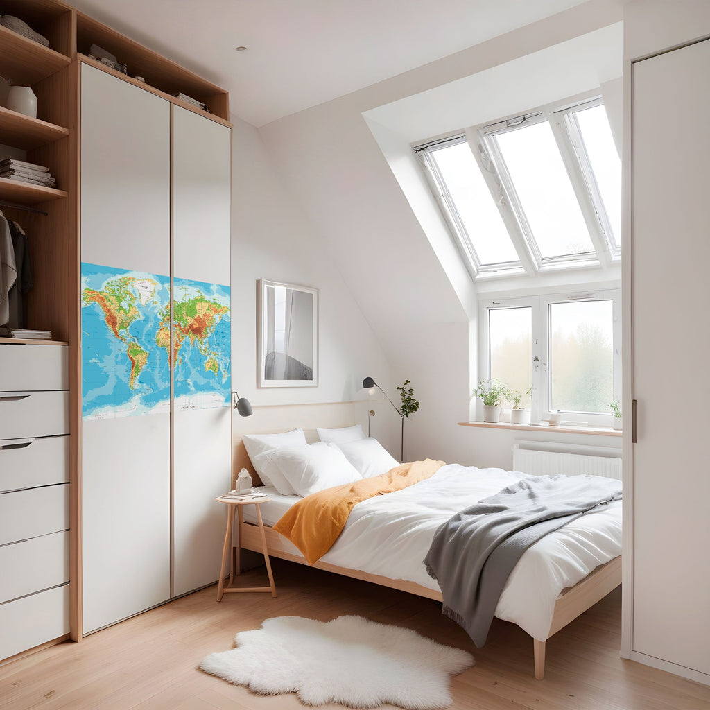 CARTE DE LA DIVERSITÉ Affiche horizontale autocollante