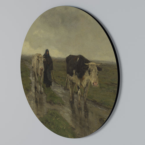 RAINY REFLECTIONS Round Wall Art