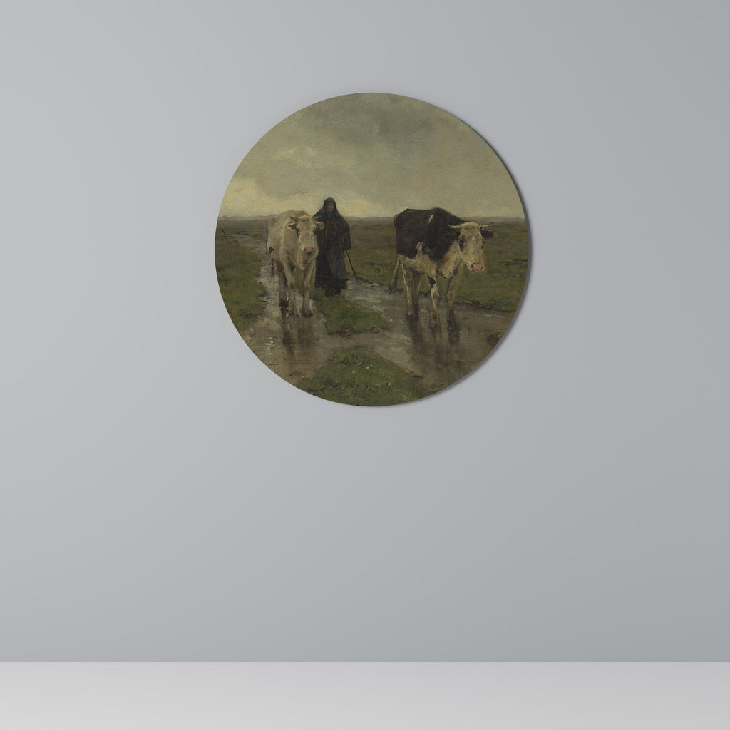 Réflexions pluvieuses Décoration murale ronde