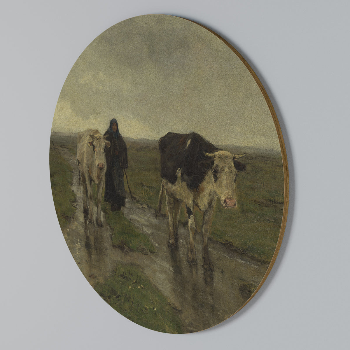 RAINY REFLECTIONS Round Wall Art