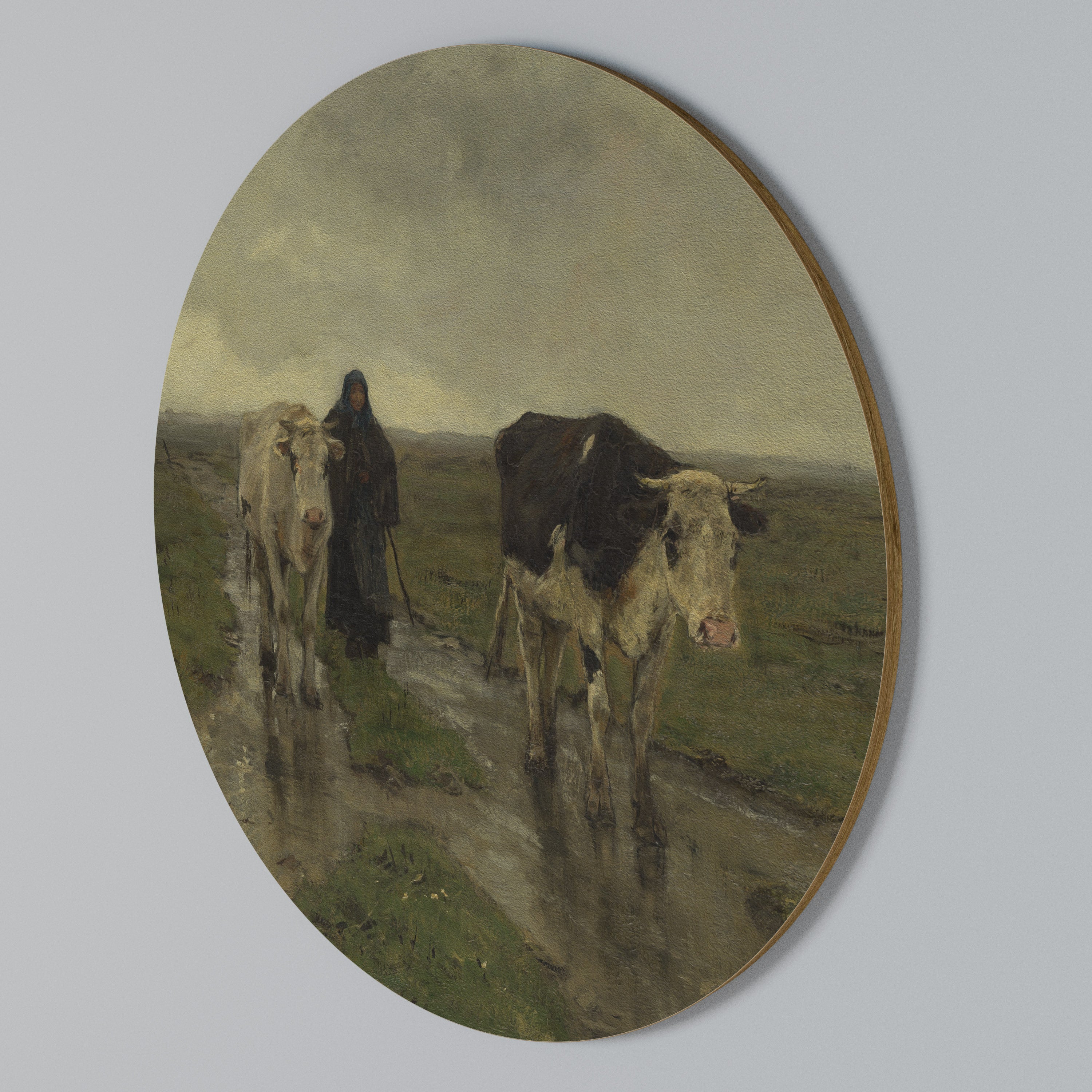 RAINY REFLECTIONS Round Wall Art