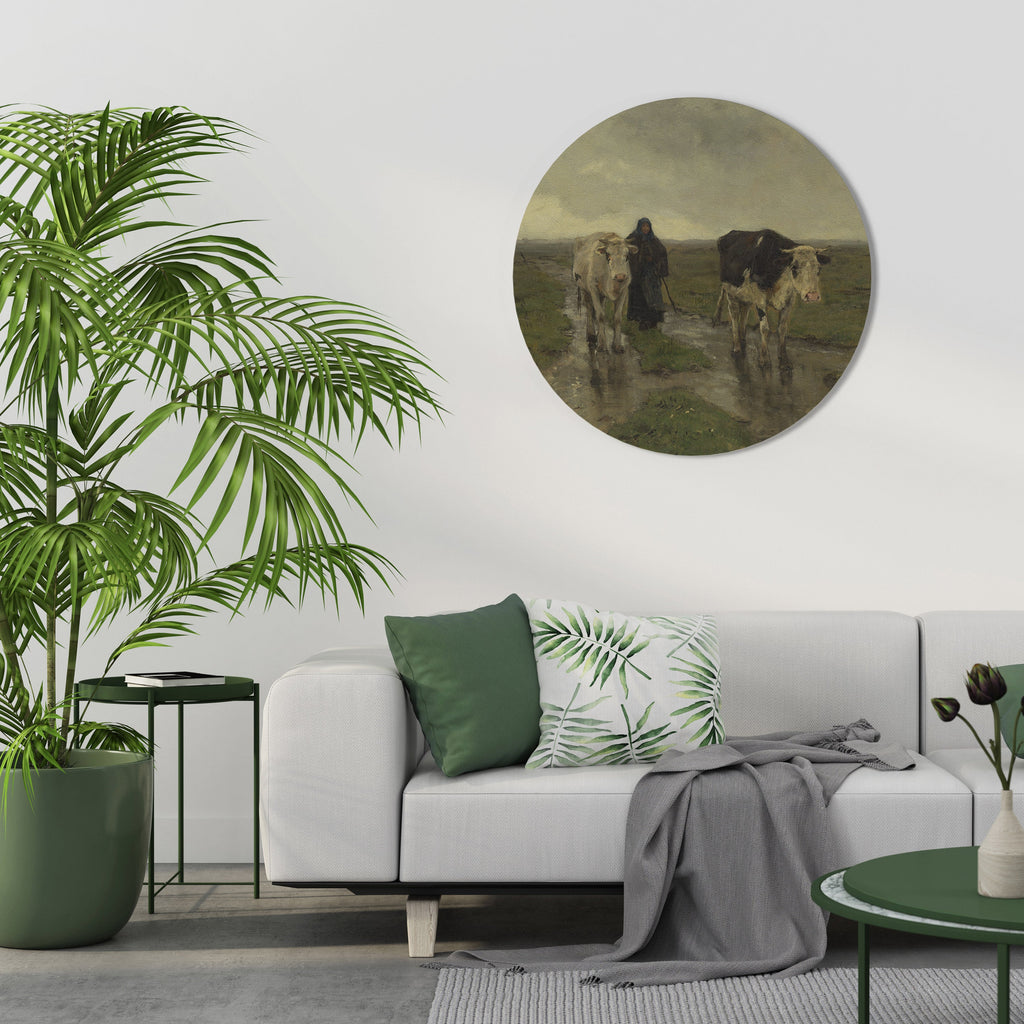 Réflexions pluvieuses Décoration murale ronde