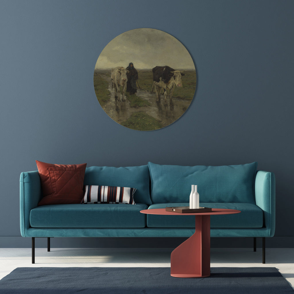 Réflexions pluvieuses Décoration murale ronde