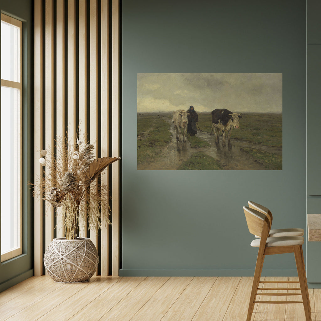 Affiche horizontale autocollante « RÉFLÉCHISSEMENTS DE PLUIE »