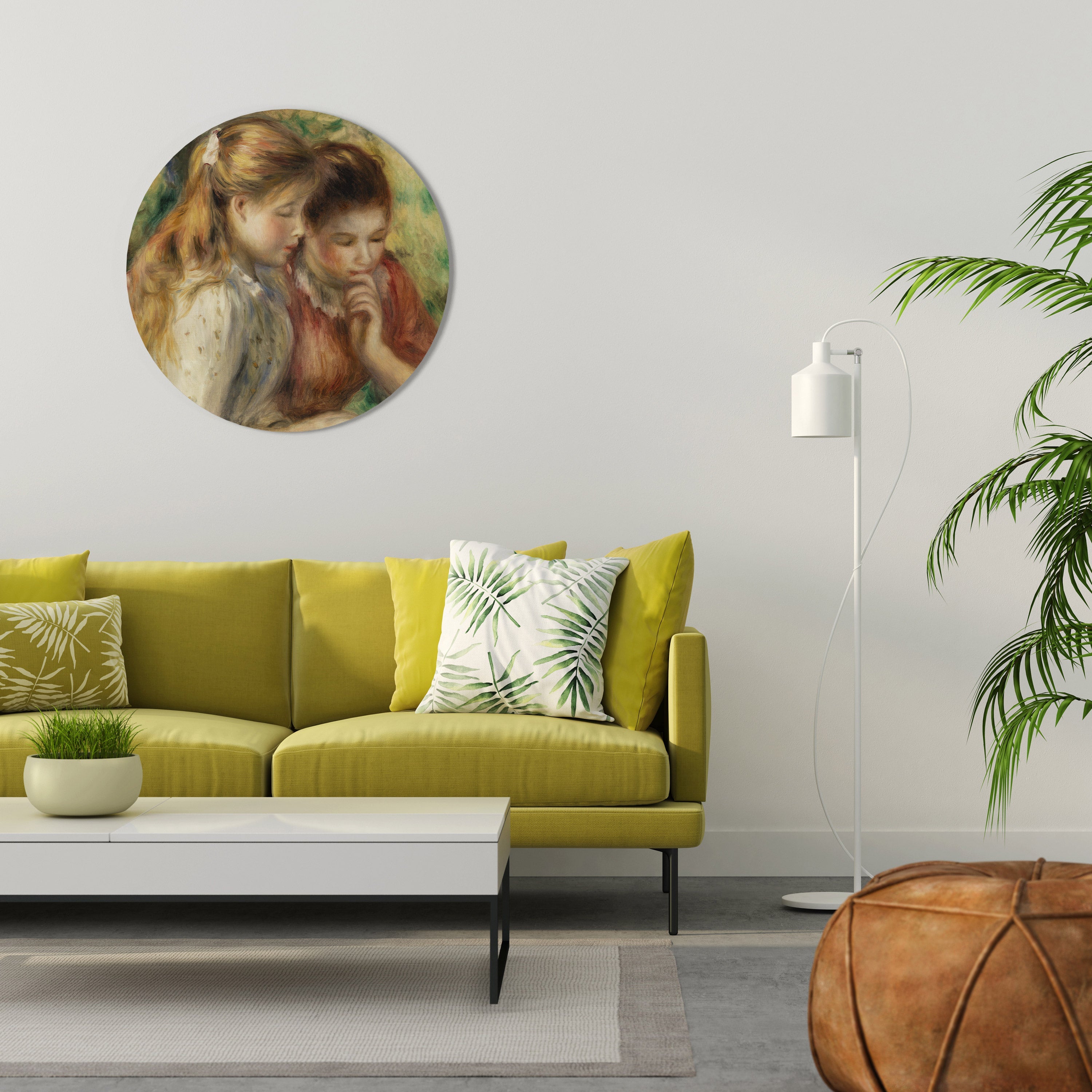 Murmures d'amitié - Décoration murale ronde