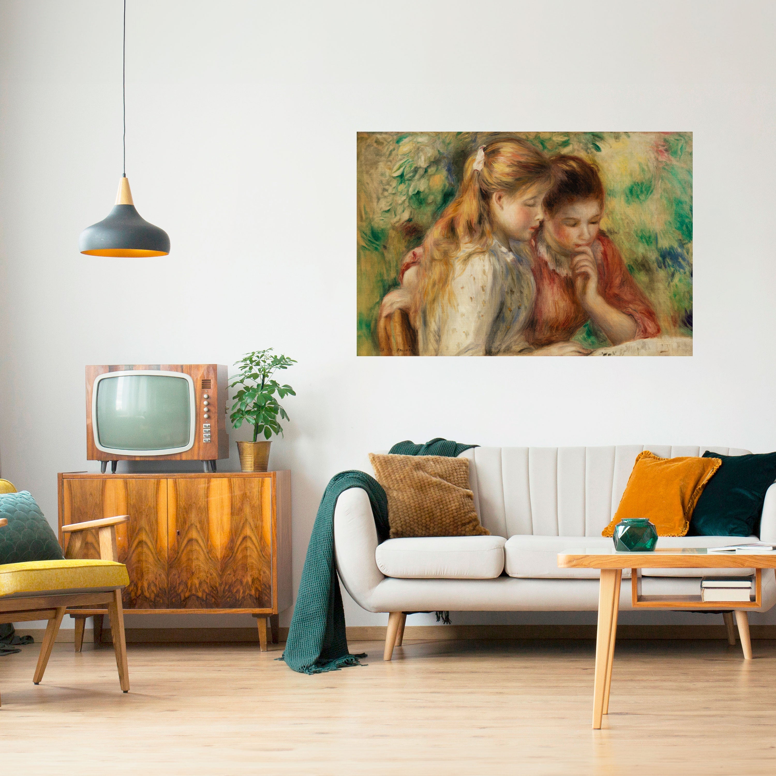 Affiche horizontale autocollante « CHUCHOTEMENTS D'AMITIÉ »