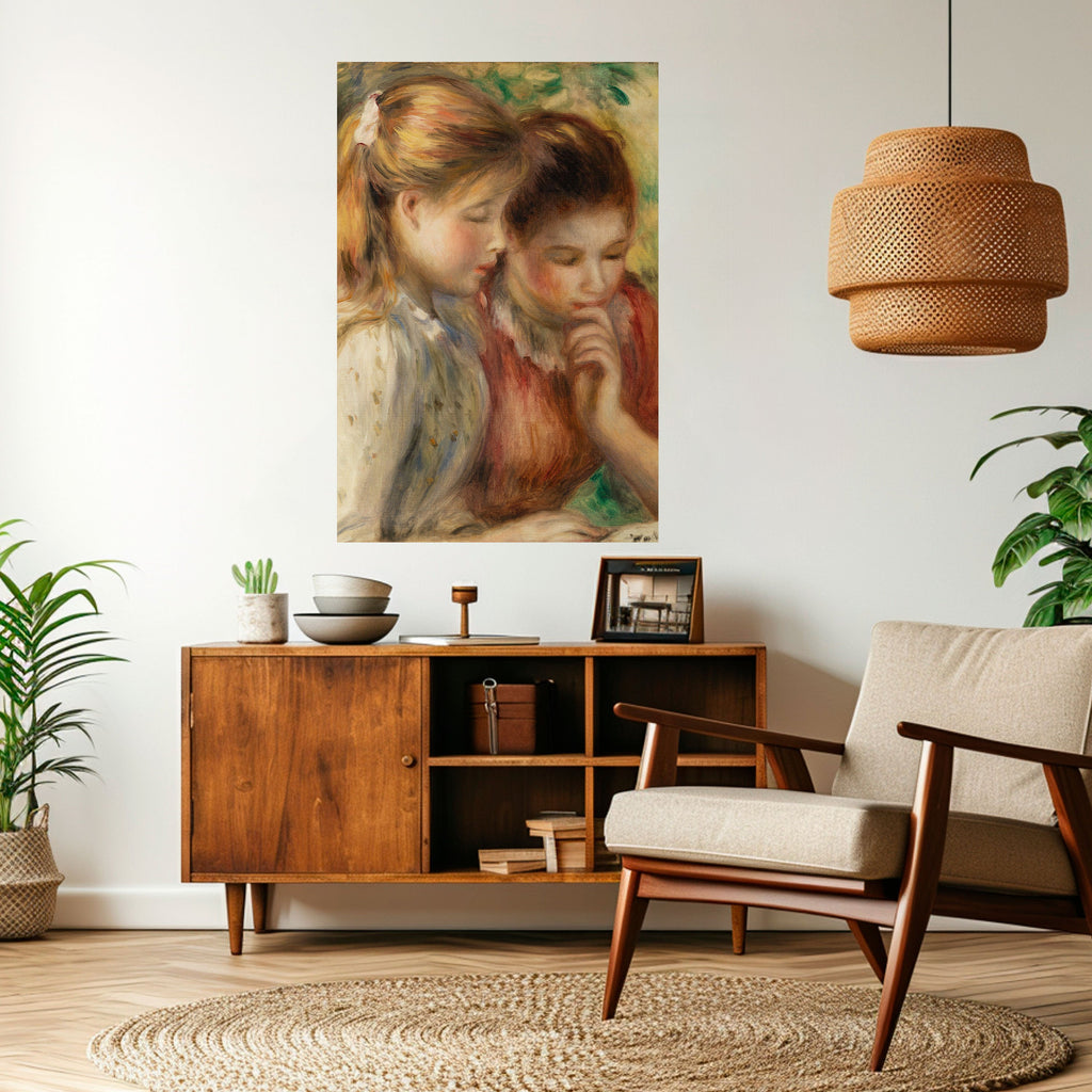 Affiche verticale autocollante « CHUCHOTEMENTS D'AMITIÉ »