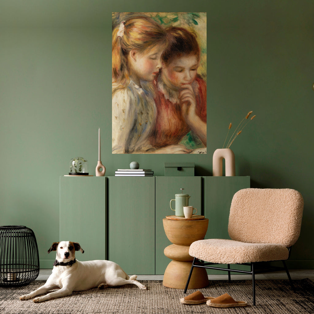 Affiche verticale autocollante « CHUCHOTEMENTS D'AMITIÉ »