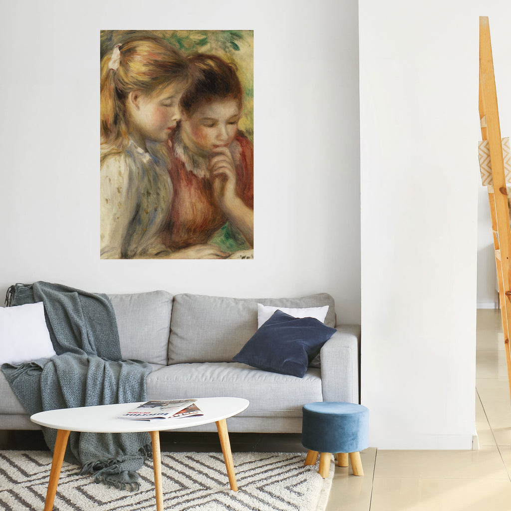 Affiche verticale autocollante « CHUCHOTEMENTS D'AMITIÉ »