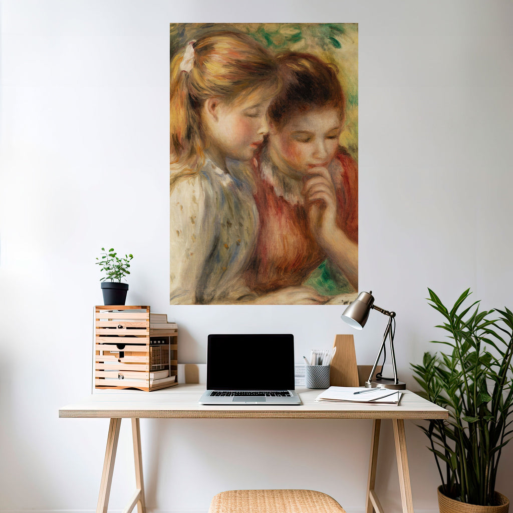 Affiche verticale autocollante « CHUCHOTEMENTS D'AMITIÉ »