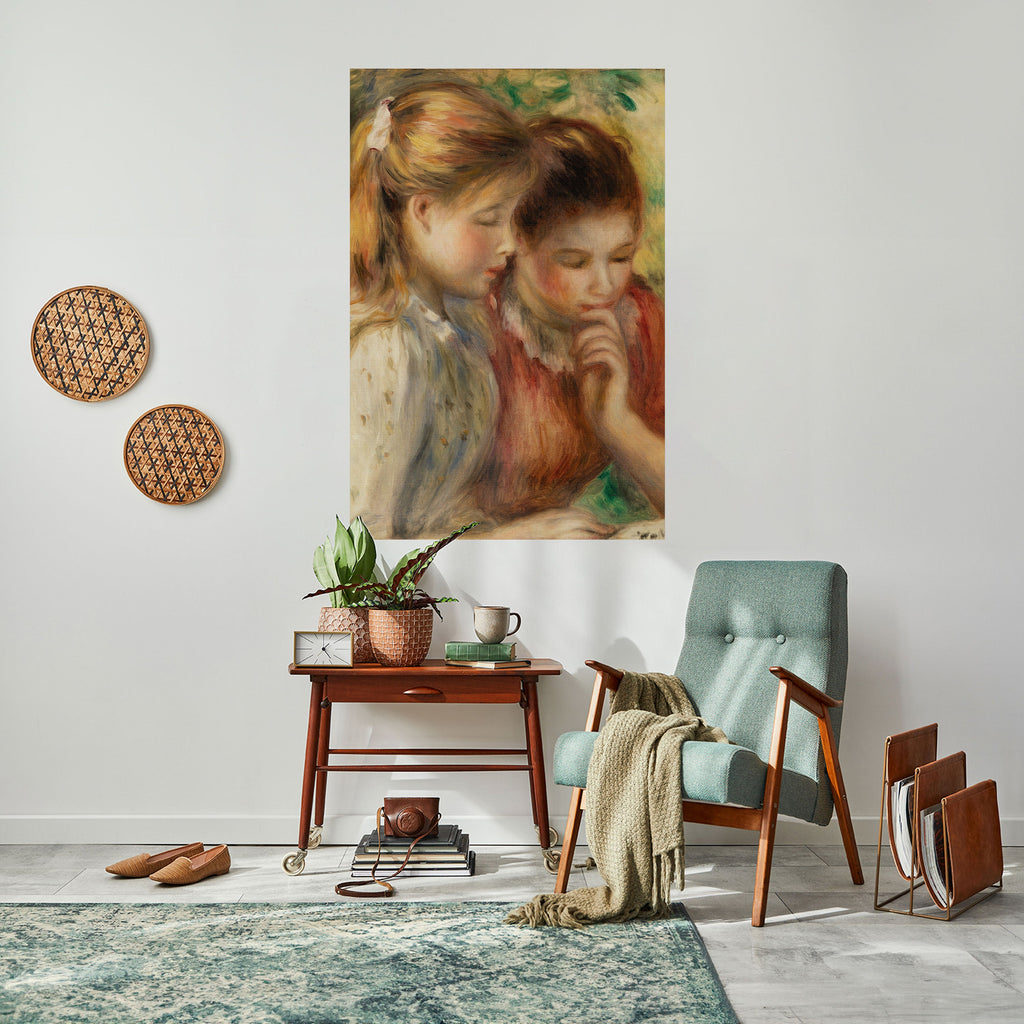 Affiche verticale autocollante « CHUCHOTEMENTS D'AMITIÉ »