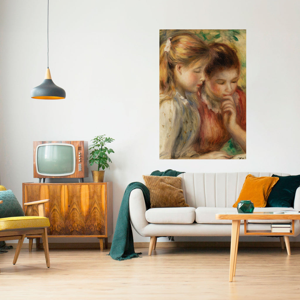 Affiche verticale autocollante « CHUCHOTEMENTS D'AMITIÉ »