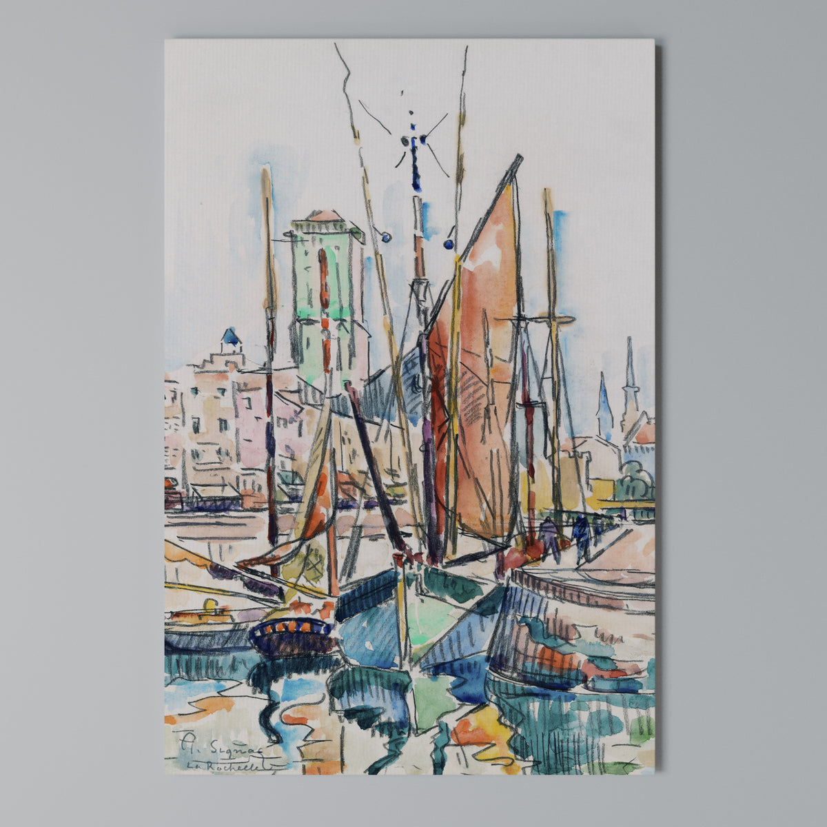 LA ROCHELLE Vertical Canvas Print